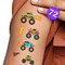 Big Dot of Happiness Monster Truck Temporary Tattoos for Kids, Boy Birthday Party Favors, Smash and Crash Party Supplies, 12 Sheets (72 Fake Tats)